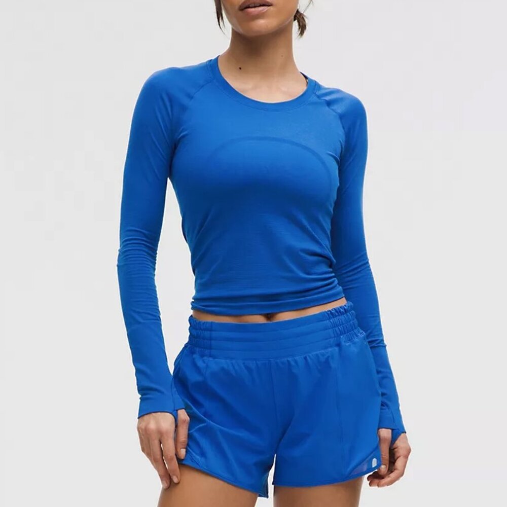 lululemon athletica Blue Long Sleeve Top
